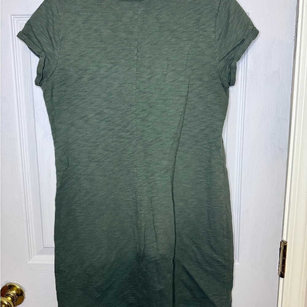 GAP Olive Short Sleeve Women's T-Shirt Dress